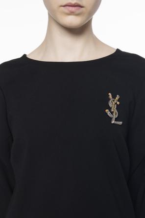 Logo brooch, zdjęcie 2 Logo brooch od Saint Laurent